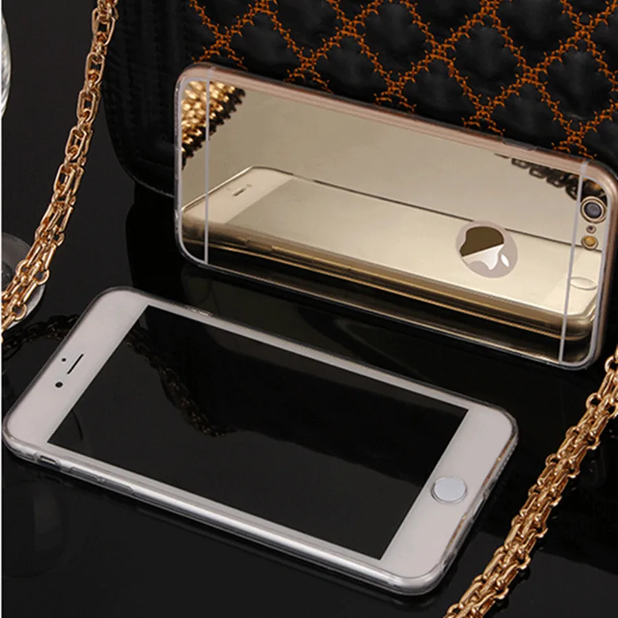Горячее предложение! Распродажа! Зеркальный чехол для iPhone 5 5S SE 6 6S 7 Plus мягкий