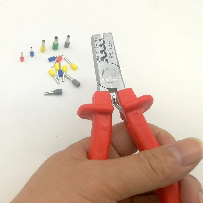 PZ1 5 6 Germany Style Small Crimping Plier For Cable End Sleeves Special Tool Steel