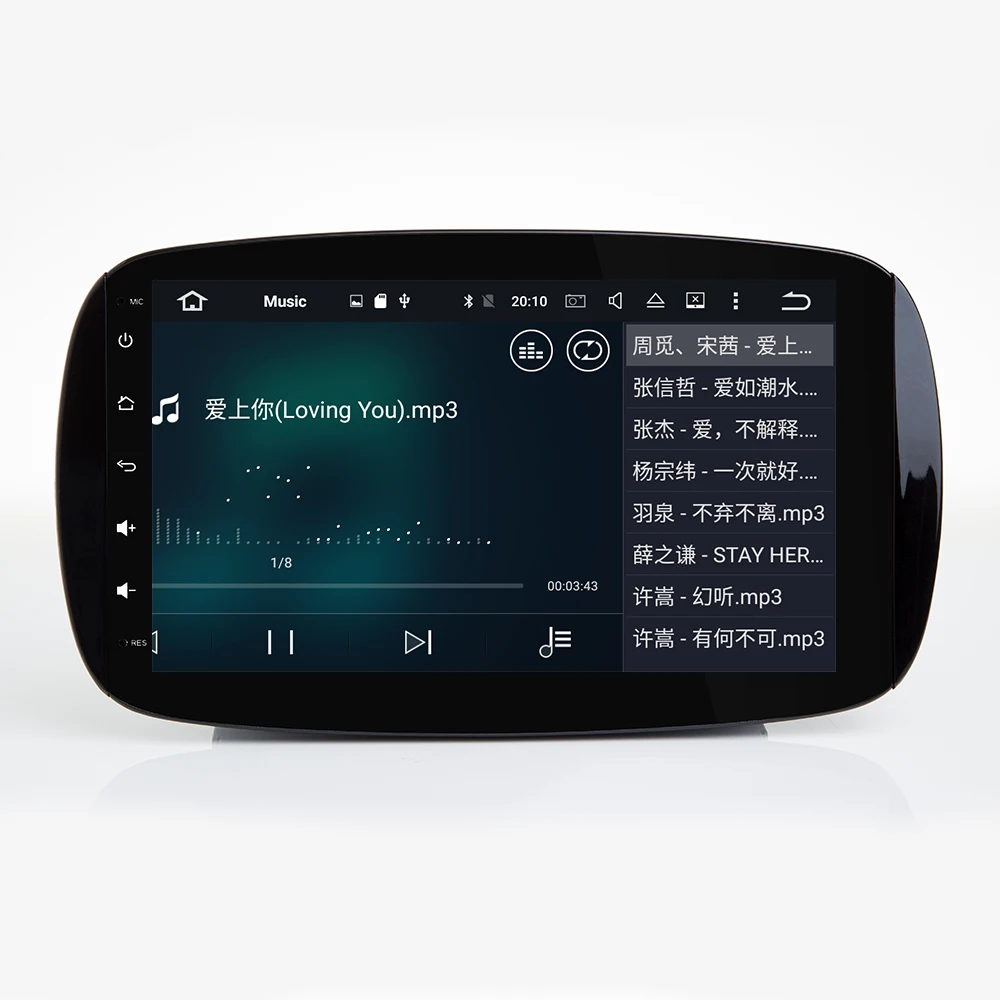 Поддержка Apple Carplay Android автомобильный радио gps мультимедийный плеер для Mercedes Benz Smart Fortwo C453 A453 W453- авто Navi