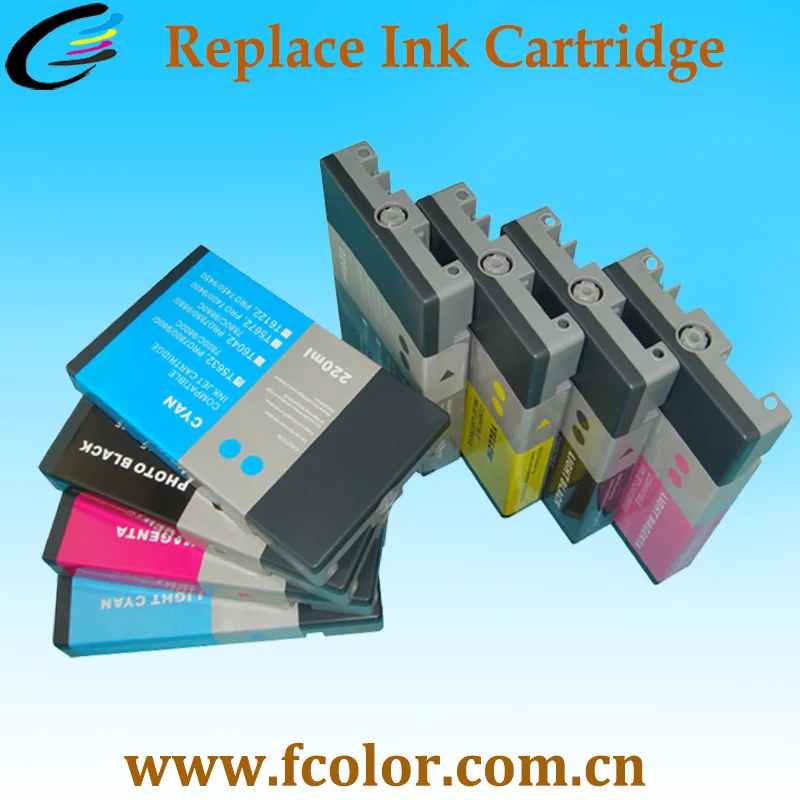 220ml Pigment Ink cartridge for Epson Stylus Pro7800 Printer Replacement Ink Cartridge-in Ink
