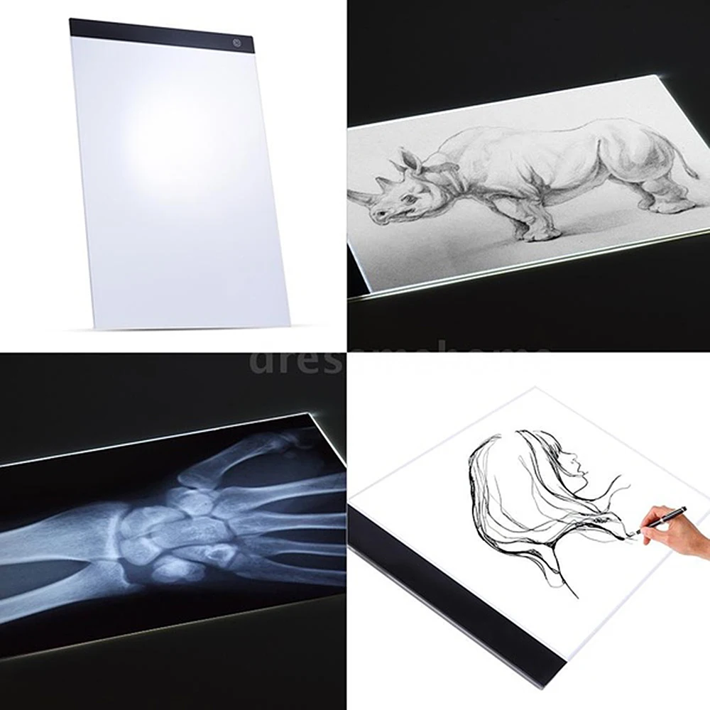 Digital tablets 33.5*23.3cm inch A4 LED thin graphic artist art board template drawing board three-level light box