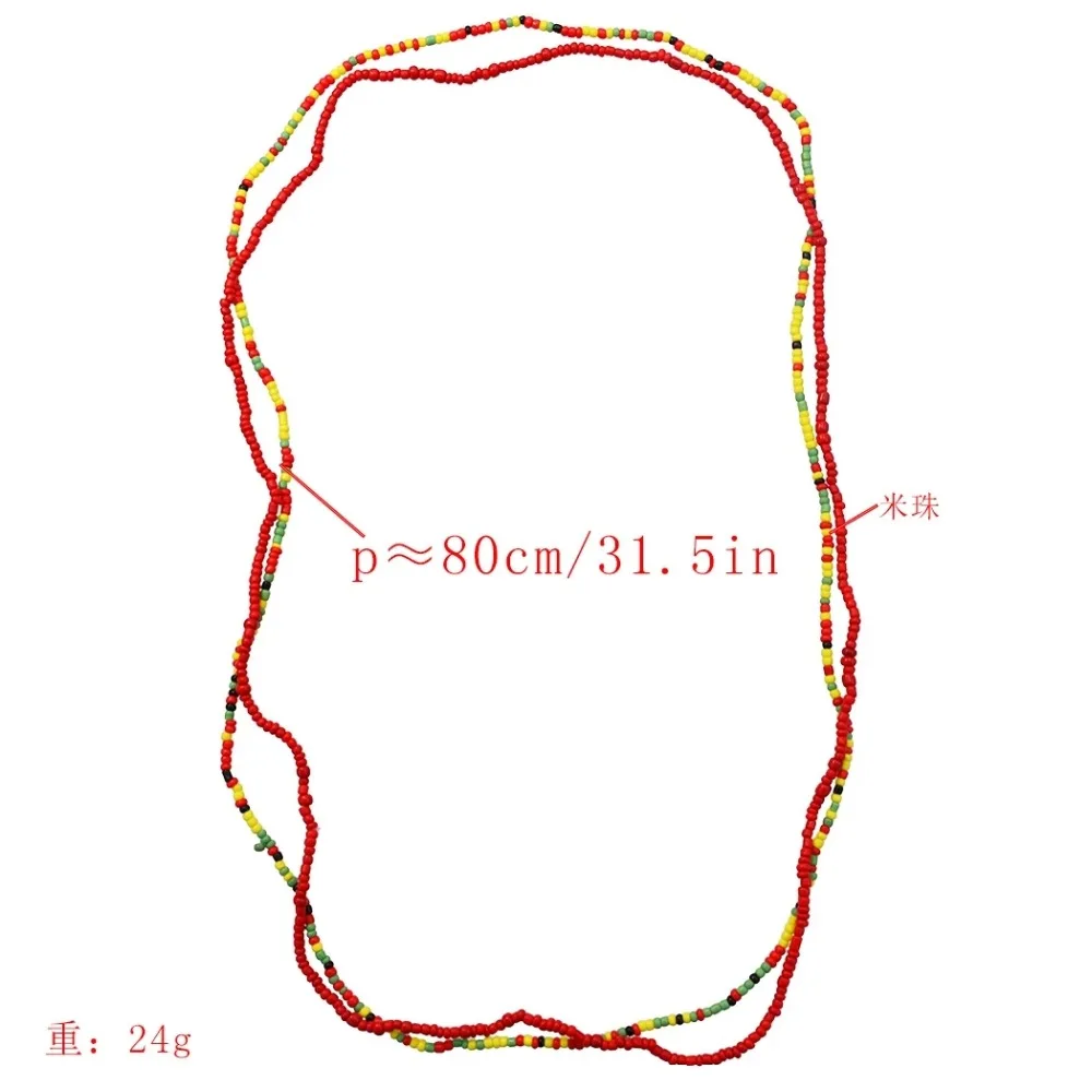 Богемные 3 цвета многослойная цепочка из полимерных бусин, цепочка на талию, сексуальное женское ювелирное изделие, африканская эластичная бисерная поясная цепочка