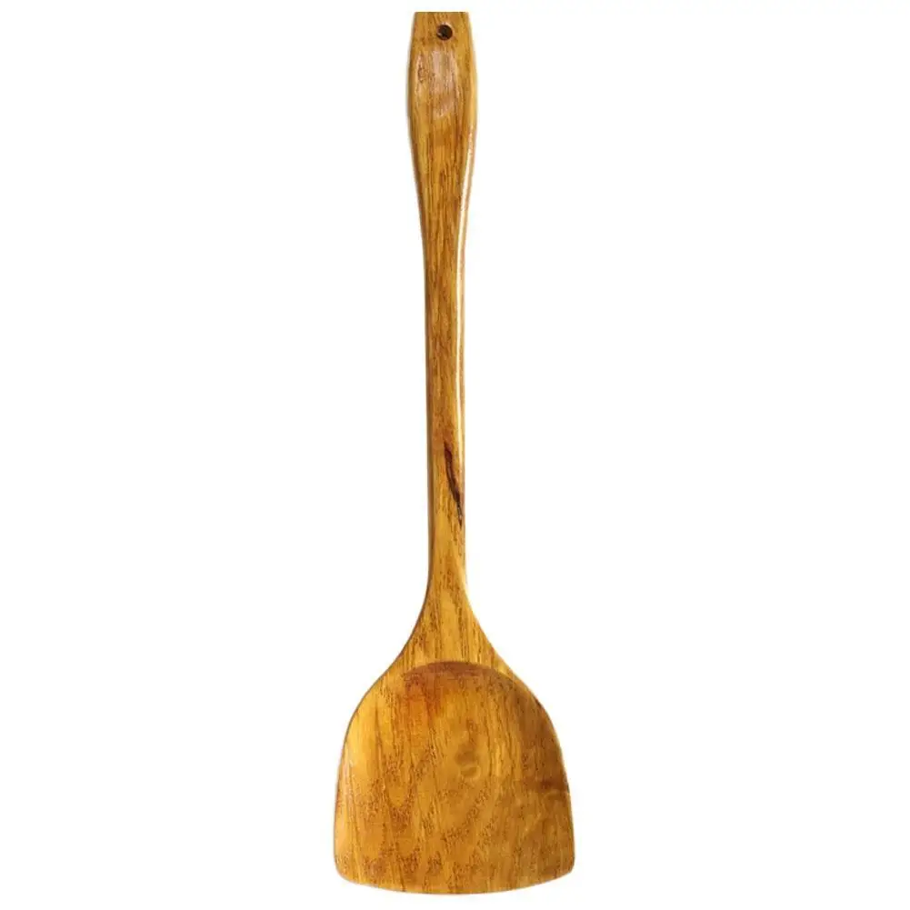 39x9cm Long Handle Wooden Shovel Nonstick Wooden Cooking Spatula Spoon