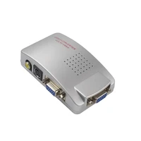 High Quality Universal PC VGA to TV AV RCA Signal Adapter Converter Box Video Converter Supports NTSC PAL PAL-M system