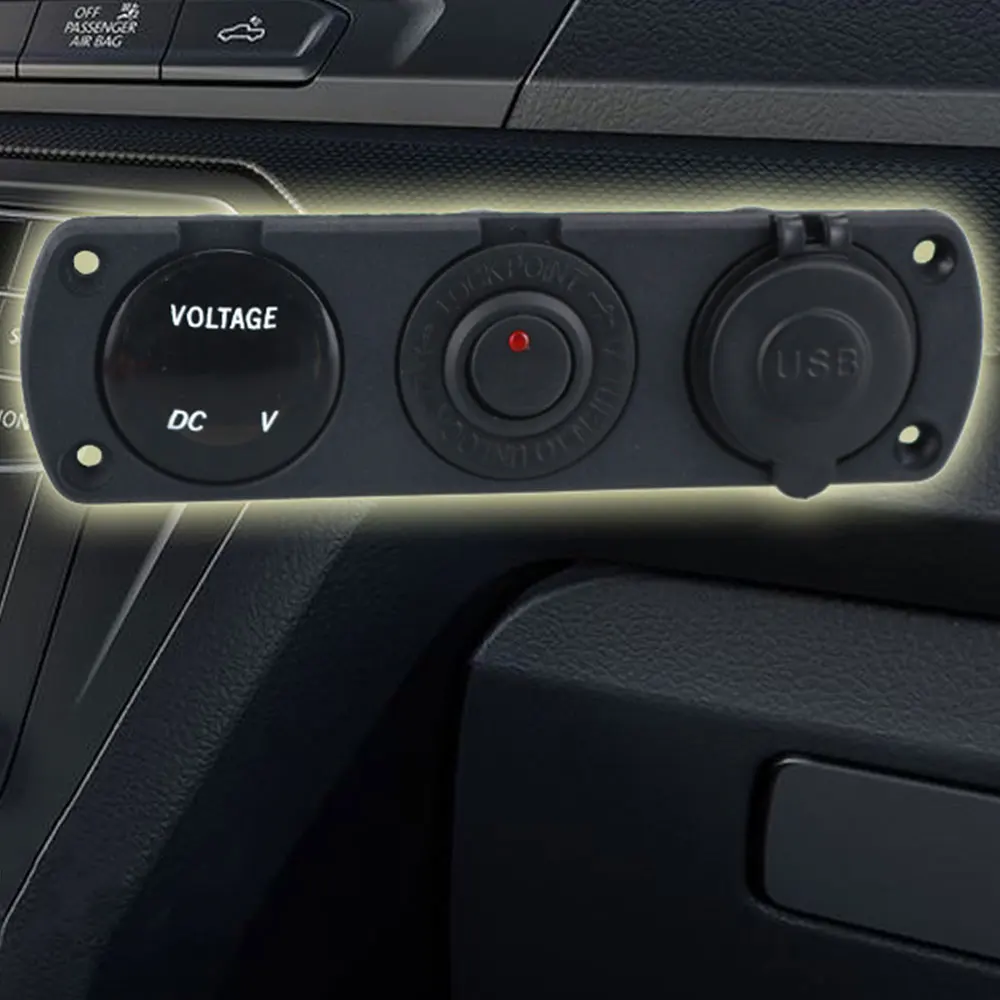Vehemo 3100 мА двойное USB Автомобильное зарядное устройство вольтметр двойной USB Автомобильное автомобильное зарядное устройство двойной USB Для