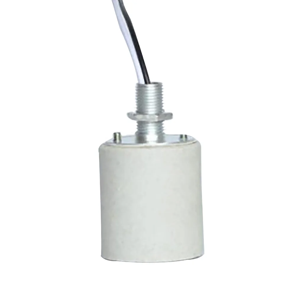 Керамический винт прочный круглый разъем для домашнего использования E27 E14 адаптер с кабелем термостойкий для лампы Простая установка держатель цоколь лампы