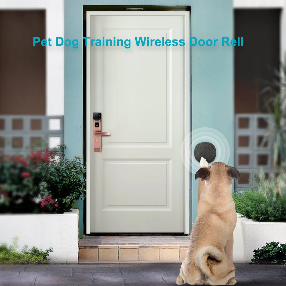 

Pet Dog Training Wireless Door Bell Dog Doorbell 1 Receiver & 2 Transmitters Smart Door Bell