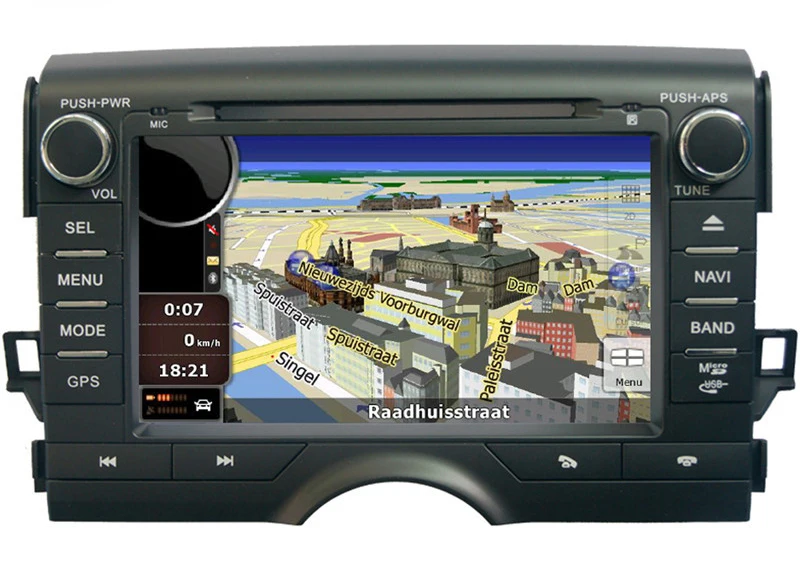 Perfect 8" in-dash Car DVD player with GPS(optional),audio Radio stereo,USB/SD,AUX,Bluetooth/TV,car multimedia headunit for Toyota Reiz 3