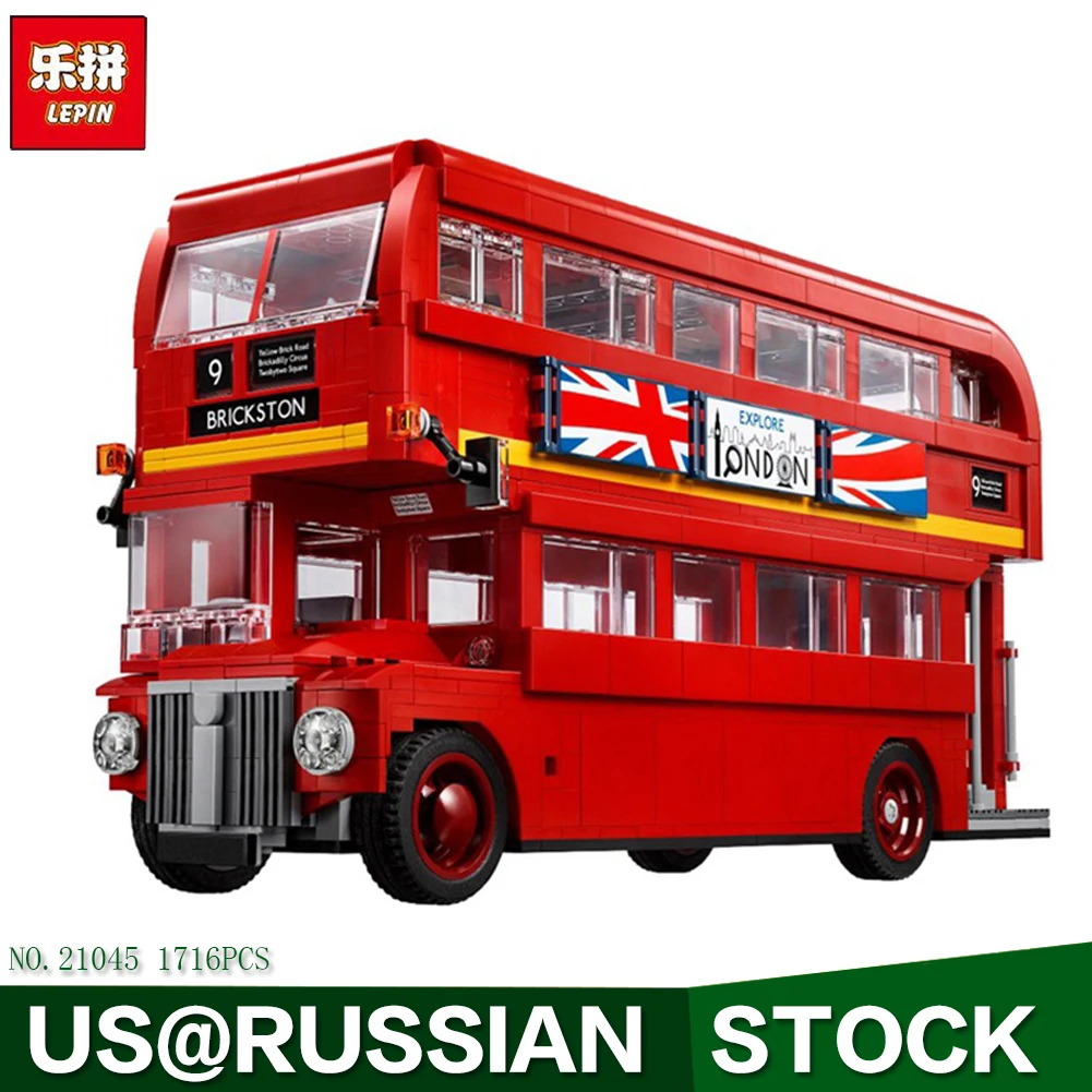 

LEPIN 21045 1716Pcs Creator Camper Bus Model Building Kits Bricks Toys Model Compatible for Children toy Gifts 10258