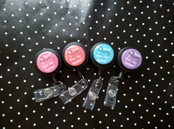 

Retractable id badge reel 10 pcs/lot