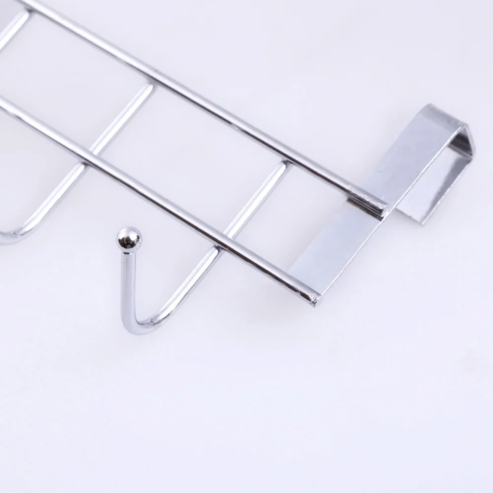 Us 1 92 30 Off 5 Hooks Door Hanging Rack Organizer Door Clothes Hanger Hooks 10kg Bearing Over Door Rack Towel Holder In Storage Holders Racks