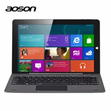 Business Windows 10 Laptop 10.1 inch Tablet PC Aoson R105 4G/64G Quad Core Cherry Trail Z8300 1280*800 HDMI Notebook keyboard