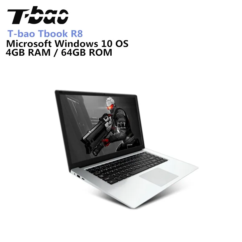 

T-Bao Tbook R8 Laptop Full HD 15.6 Inch 4GB RAM 64GB Windows 10 English Version Intel Cherry Trail X5-Z8350 Quad Core 1.44GHz