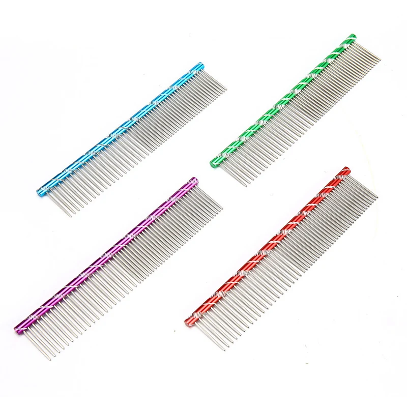 Dog Combs Stainless Steel Hair Removal Brush For Dog Cat Furminators Pet Grooming (2)