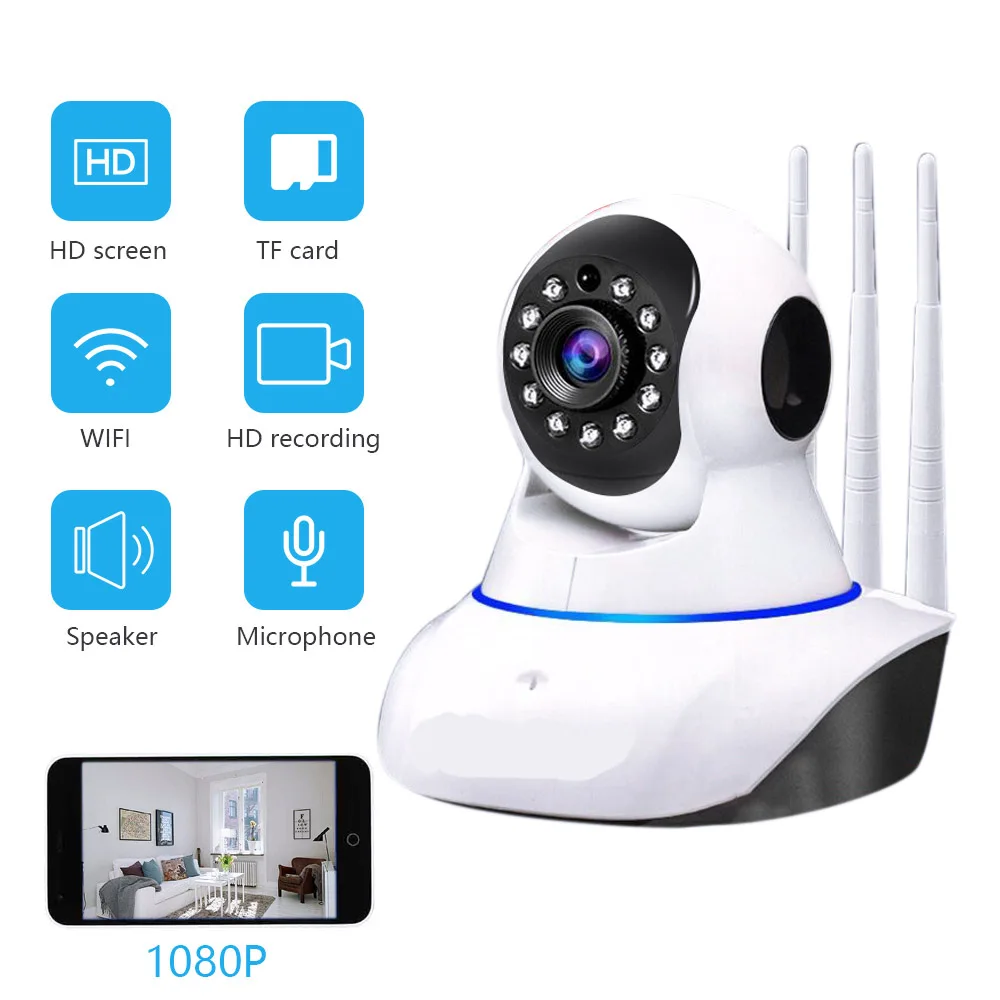 

CYSINCOS 1080P Wireless WIFI IP Camera Home Indoor Security Monitor Smart Network Video System Audio Night Vision APP