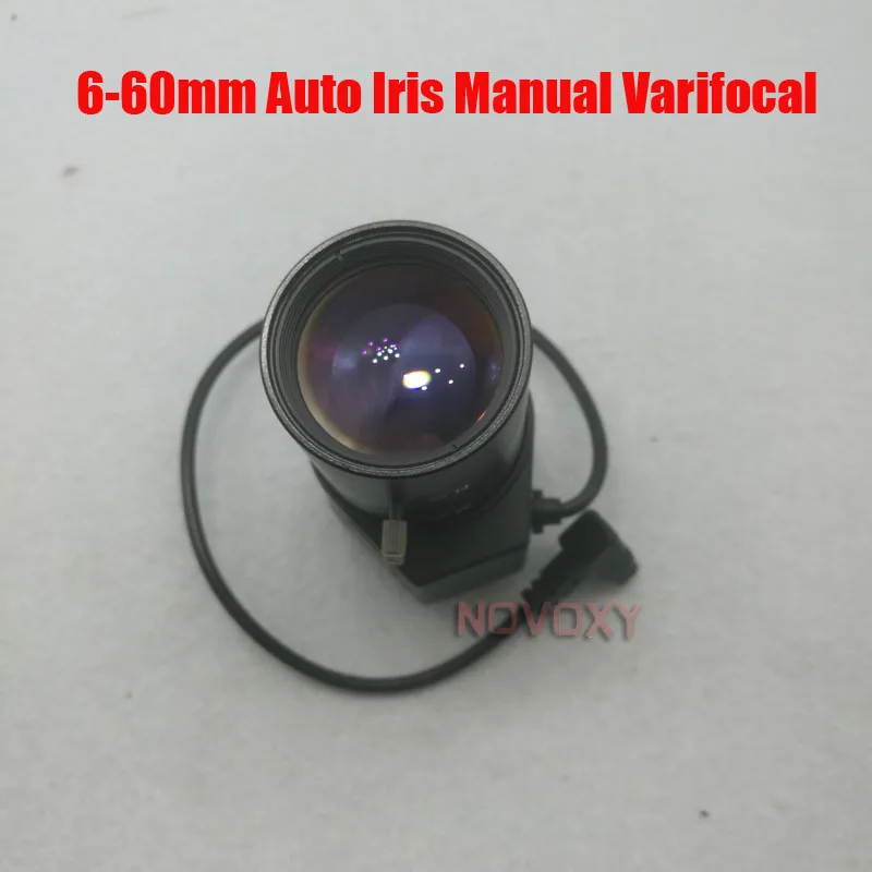 

1 Megapixel HD 1/3" 6-60mm Auto Iris Manual Varifocal CS Mount CCTV Lens F1.6 for Analog / IP Camera Free Shipping