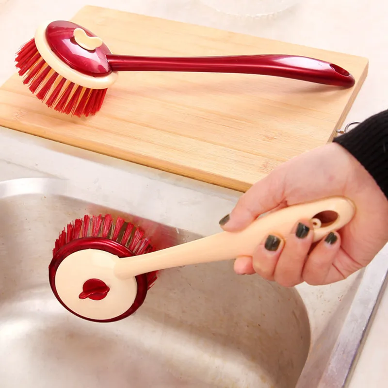 WHISM Multifunctional Cleaning Brush Kitchen Dishwashing Brush Long