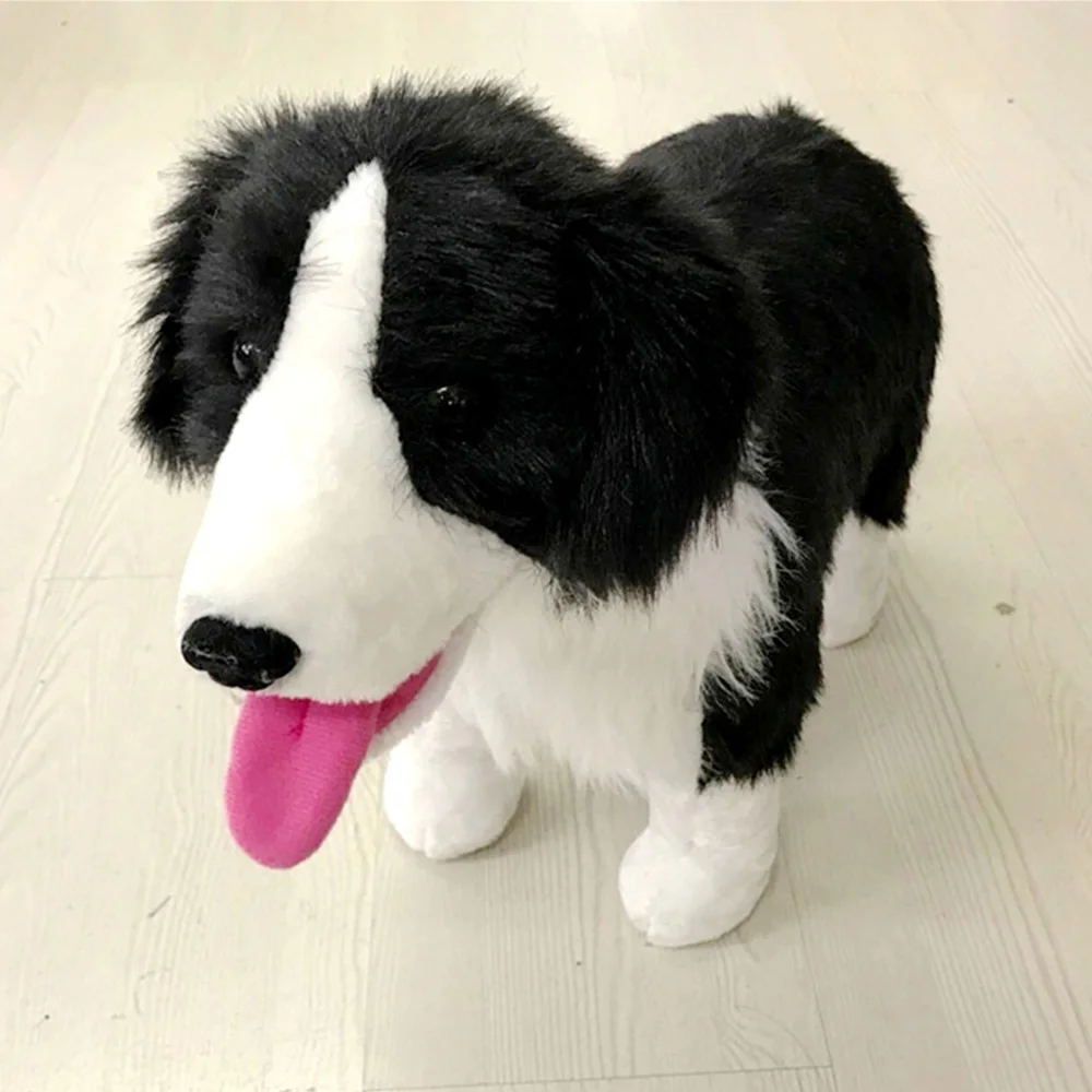 cute simulated animal dog plush toy stuffed soft realistic dogs doll can ride on the back children gift decoration 4