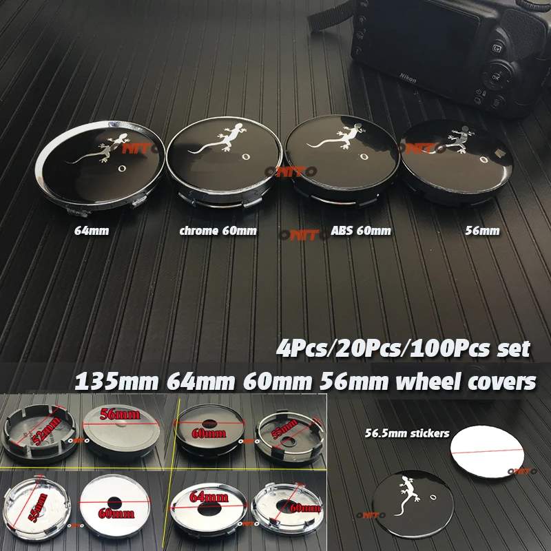 Новый 56/60/64/135 мм Gecko автомобиля рулевое колесо знак центр Стикеры для Audy A4 S4 RS4 A6 TT A3