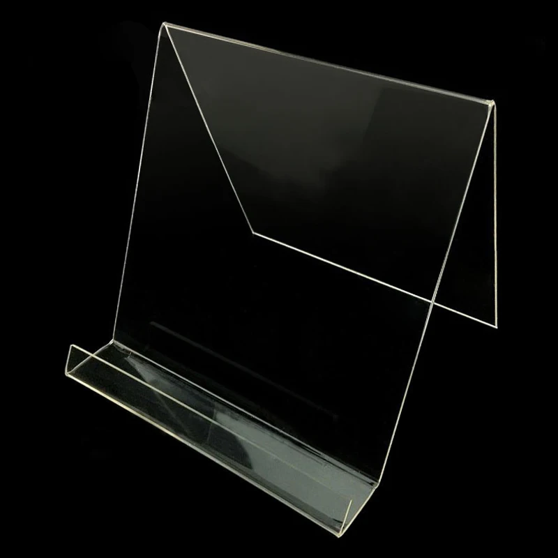Plastic Acrylic Transparent Tablet Holder Shop Display Frame Showing