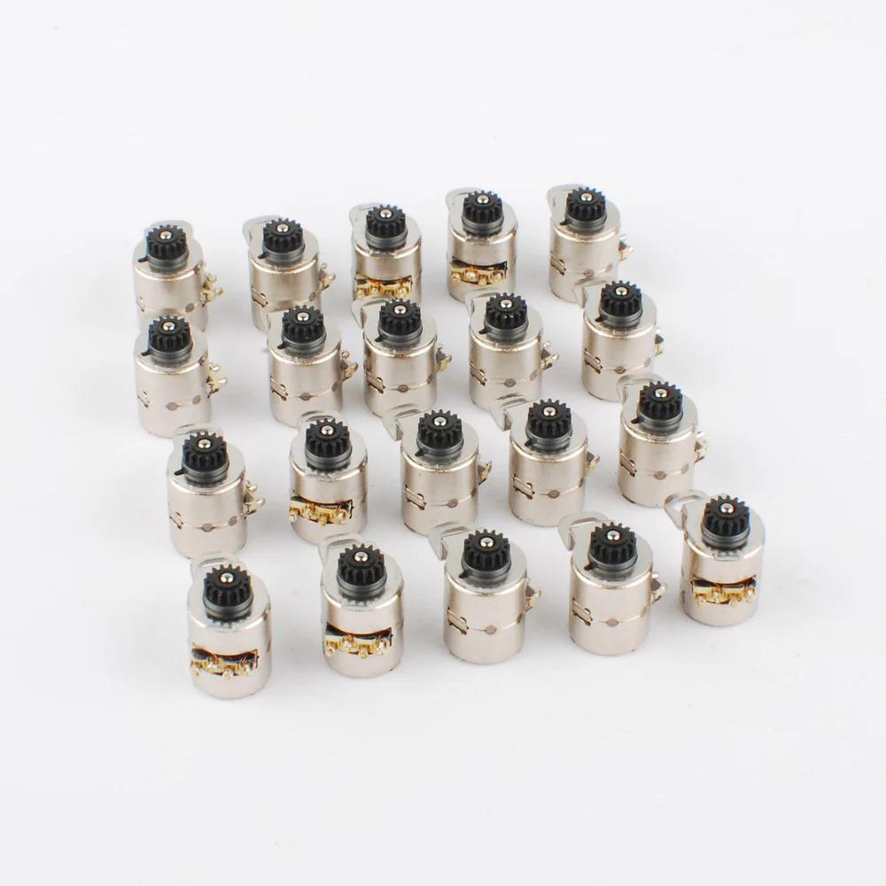 

NEW 20 PCS Japan Nidec Mini stepper motor micro stepper motor 2 phase 4 wire D6.1xH7.6mm stepping motor for camera
