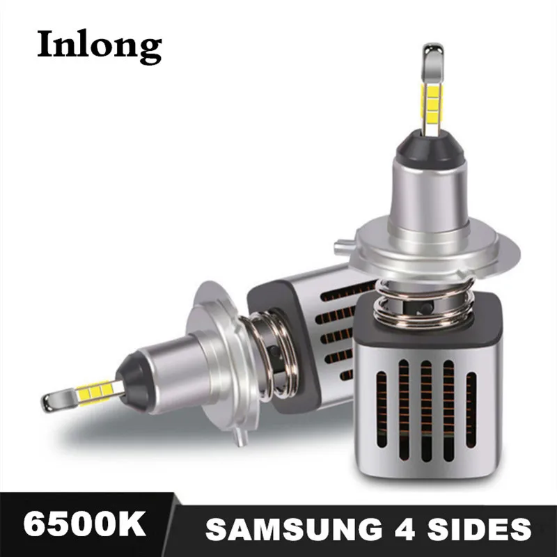 

INLONG With 4 Sides SAMSUNG Mini H1 LED H7 11200LM D2S H4 H9 H11 9005 D3S 9006 HB4 D1S Car Headlight Bulbs 6500K Fog Lights 12V