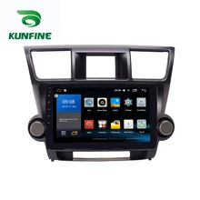 Восьмиядерный 1024*600 Android 7,1 автомобильный DVD gps навигации игрока Deckless стерео для Toyota Highlander 2009- 13 Радио головного устройства