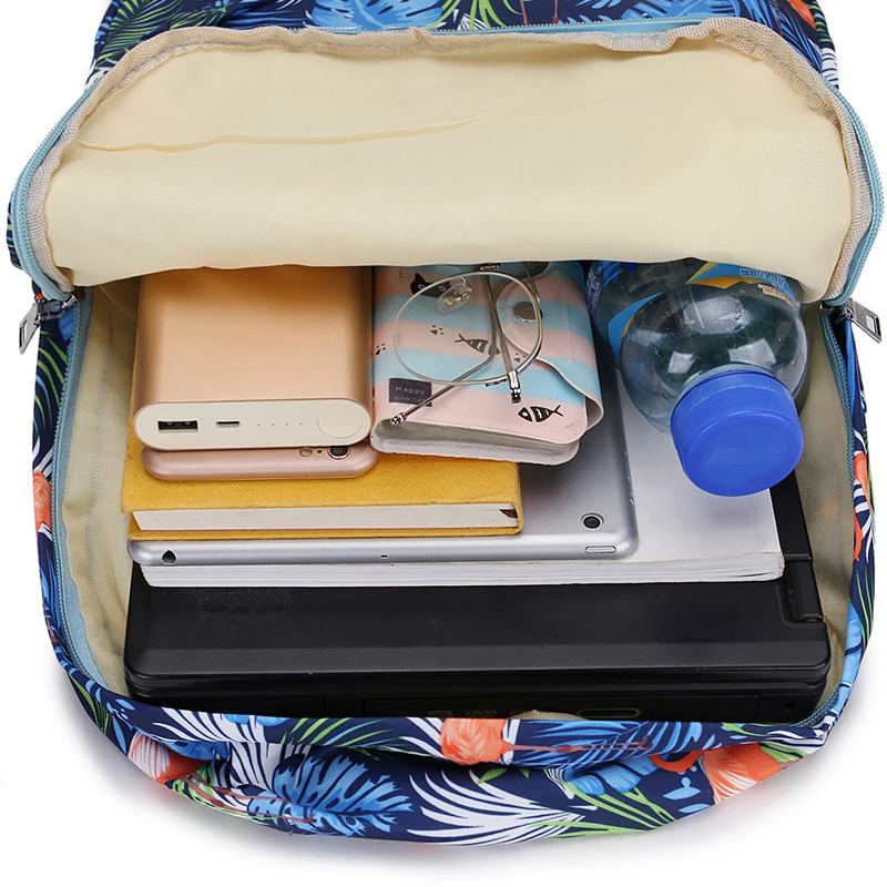 2019 de las mujeres, Mochila mujer chica Flamingo patrón de la hoja de diseño las mujeres Mochila mujeres hombro bolso mujer Mochila 2019 de las mujeres, Mochila mujer chica Flamingo patrón de la hoja de diseño las mujeres Mochila mujeres hombro bolso mujer Mochila