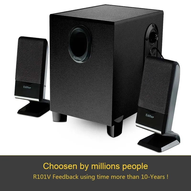 EDIFIER R101V 2 1 мультимедийный канал компьютерные колонки Поддержка магнитно