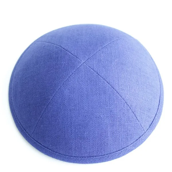 Льняные kippot еврейские Yarmulke Kippah Kippot 17 см Череп шапки для мероприятий с вышивкой