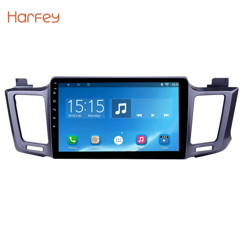 

Harfey 10.1" Quad Core 2DIN Android 8.1 Car Head Unit Radio Player GPS Navigation For 2013-2016 Toyota RAV4 Support Bluetooth 3G