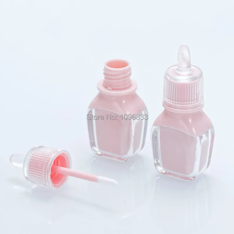 Пустая розовая бутылка для блеска для губ Мини пластиковый органайзер для помад контейнер розово-красный блеск для губ упаковочные трубки 10 шт./партия