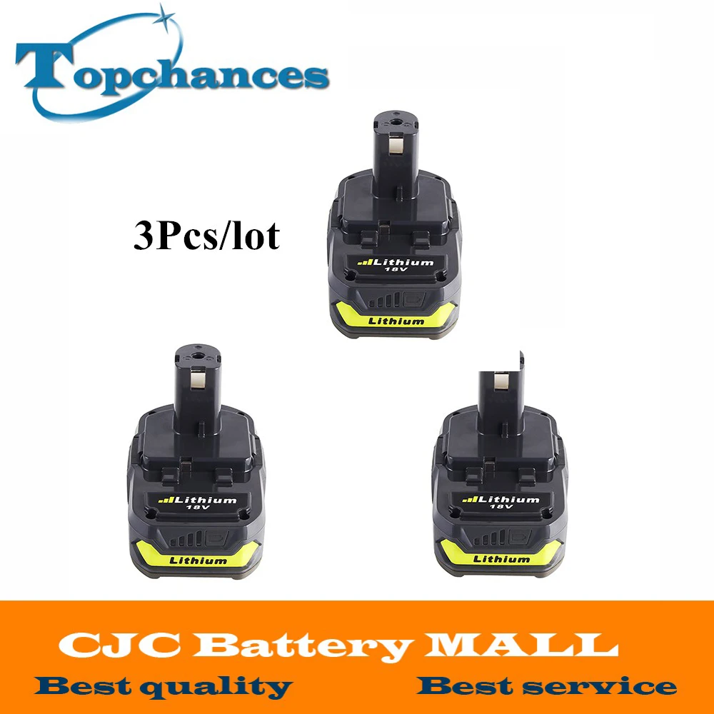 

3x 18V 2500mAh Li-Ion Rechargeable Battery For Ryobi RB18L25 One Plus for power tools replace P103 P104 P105 P108