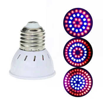 Grow Light 220V 5W E27 Gu10 Mr16 Smd2835 Lamp For Plants Vegs Phyto Lamp 36 54 72 Leds Red Blue Led For Plants Growth Fitolampy