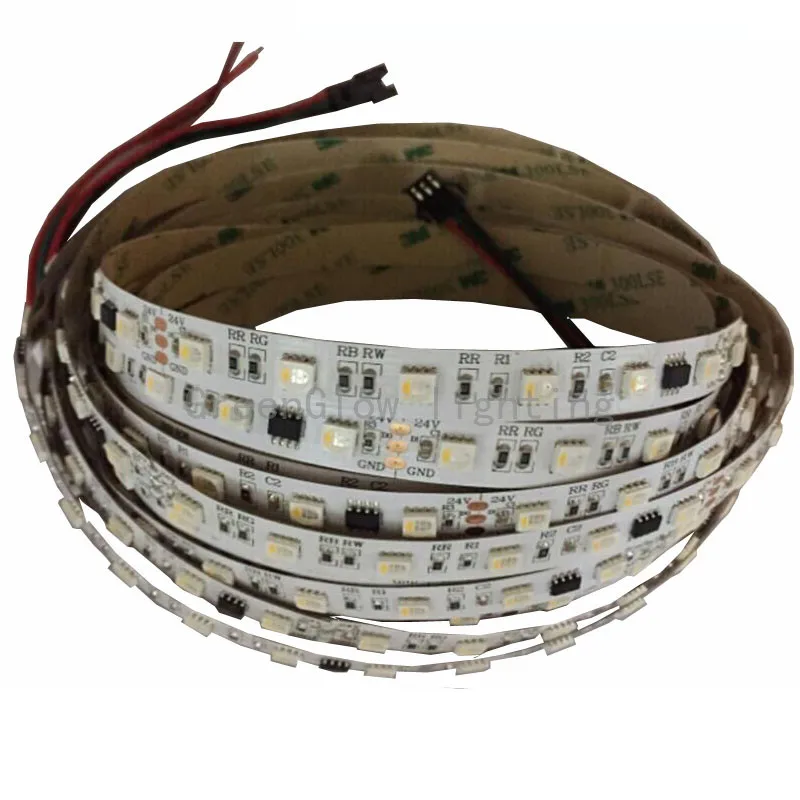 5mX Адресуемая UCS2904 5050 RGBW DC24V Входная Светодиодная лента 60LED/m 10IC/m полноцветная