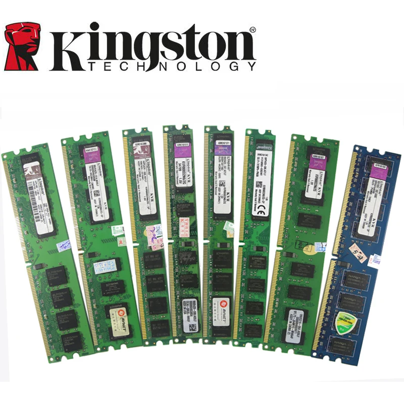 Kingston настольных ПК памяти Оперативная память Memoria модуль DDR2 800 667 МГц PC2 6400 2 ГБ/4 ГБ/8 ГБ 1 DDR3 1600 1333 PC3-10600 12800