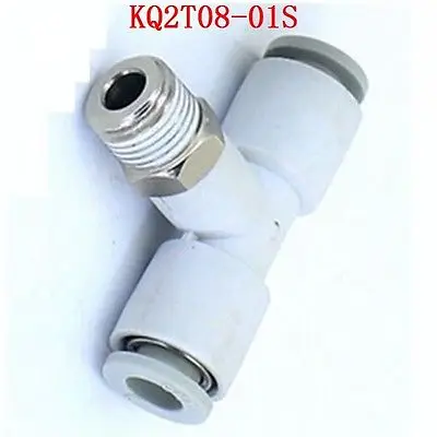 

KQ2T08-01S Male Branch Tee One-Touch Fitting Push In Connector Applicable Tube 8mm Port Size G1/8" KQ2T0801S SMC Type