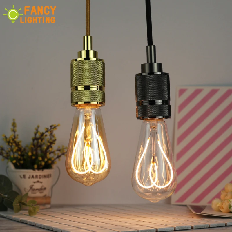 Led lamp E27 Golden ST64/G125 Dimmable Soft Filament bulb 220V 4W energy saving lamp for home restaurant decoration powerful led