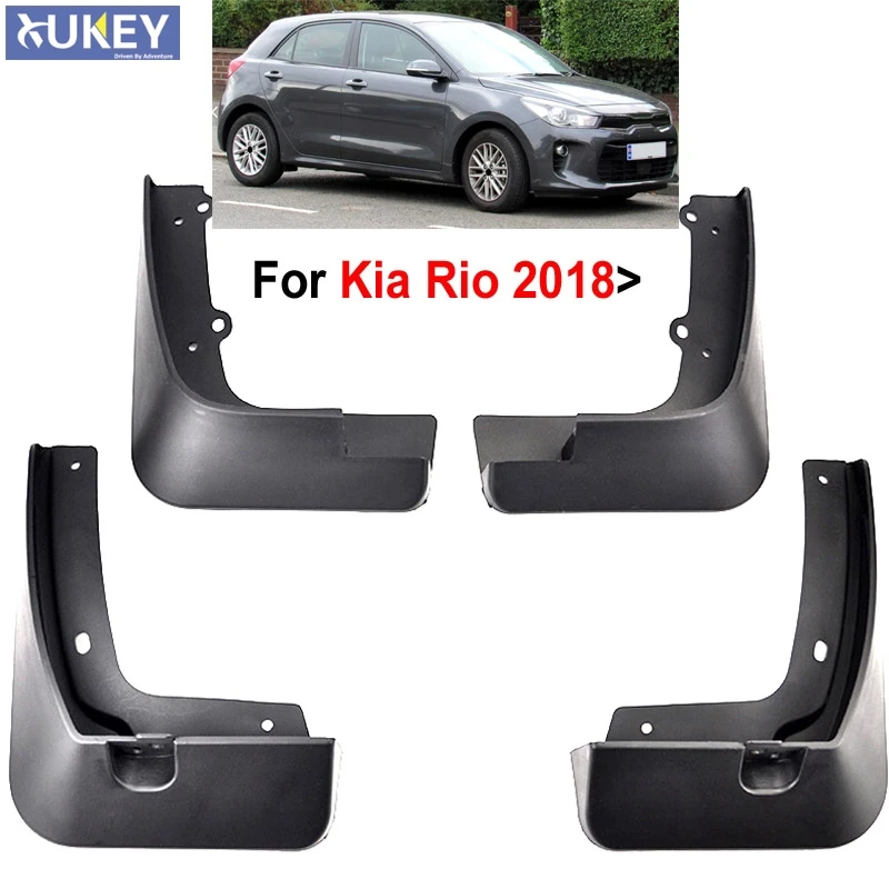 

Set Molded Car Mud Flaps For Kia Rio 2017 2018 2019 YB Hatchback Mudflaps Splash Guards Mudguards Fender Front Rear Styling