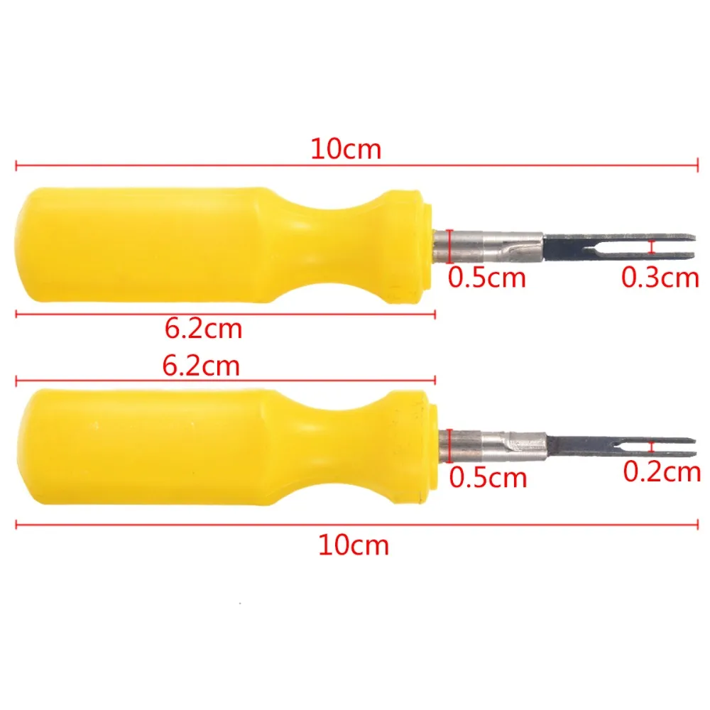 2 шт./компл. 3 мм+ 2 мм для автомобильной проводки контактный разъем выхода экстрактор Съемник Авто терминал удаление Ручка инструмент для Audi