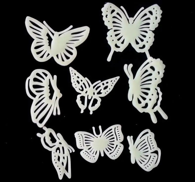 

1Set Cheap Luminous butterflies Glow In The Dark Luminous Wall Cartoon DIY Kid's Room Decoration
