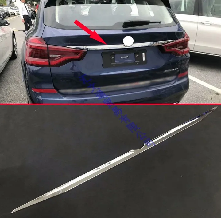 

For BMW X3 G01 2018 2019 Rear Trunk Molding Bezel Styling Sticker Garnish