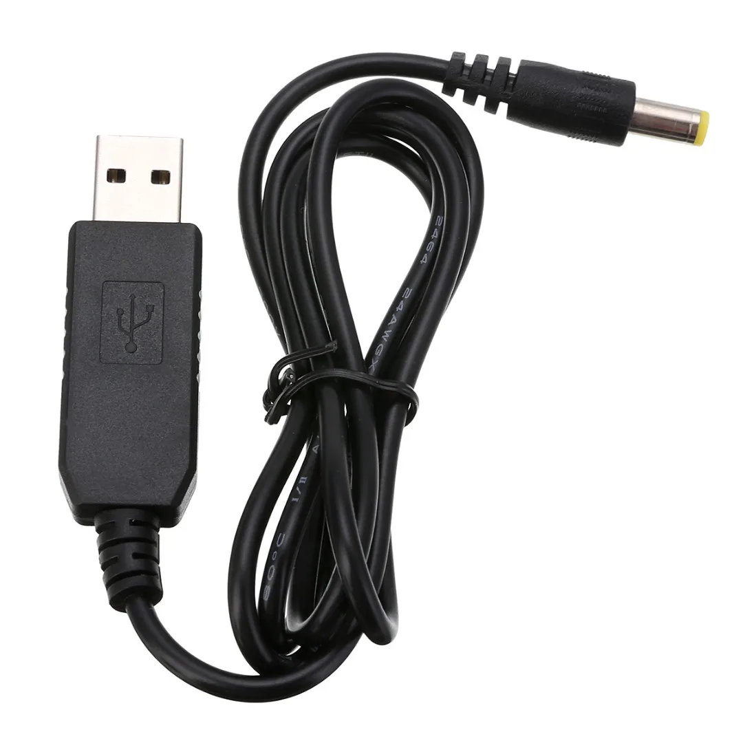 1pc DC-DC Converter Cable USB A Type Male Connector 5V to 9V/12V DC Jack 5.5*2.1mm Step-up Power Module Cable String Mayitr
