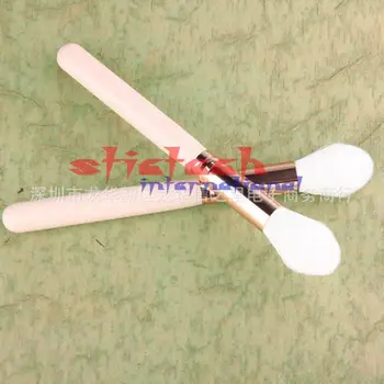 

by ems or dhl 500 Pcs soft white hair makeup brush pink and rose gold handle blush contour concealer makeup brush