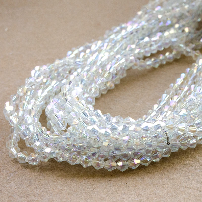 

High temperature AB color 4/5/6mm glass crystal beads jewelry making
