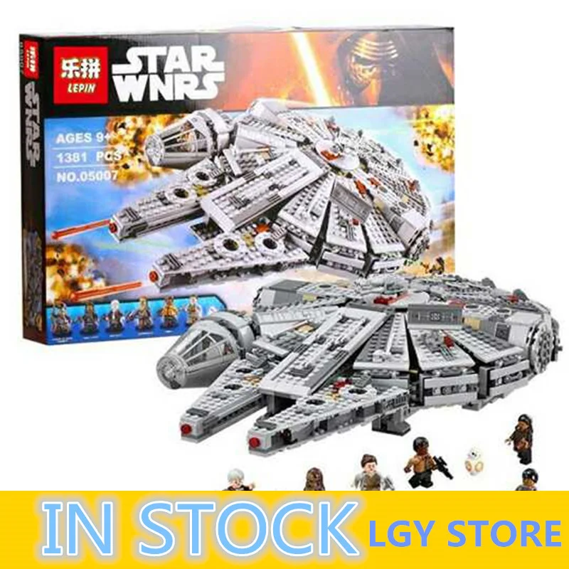 

LEPIN 05007 Building Blocks Brick Children Toy Awakens Millennium Falcon Model Compatible 10467 Chrismas Gifts