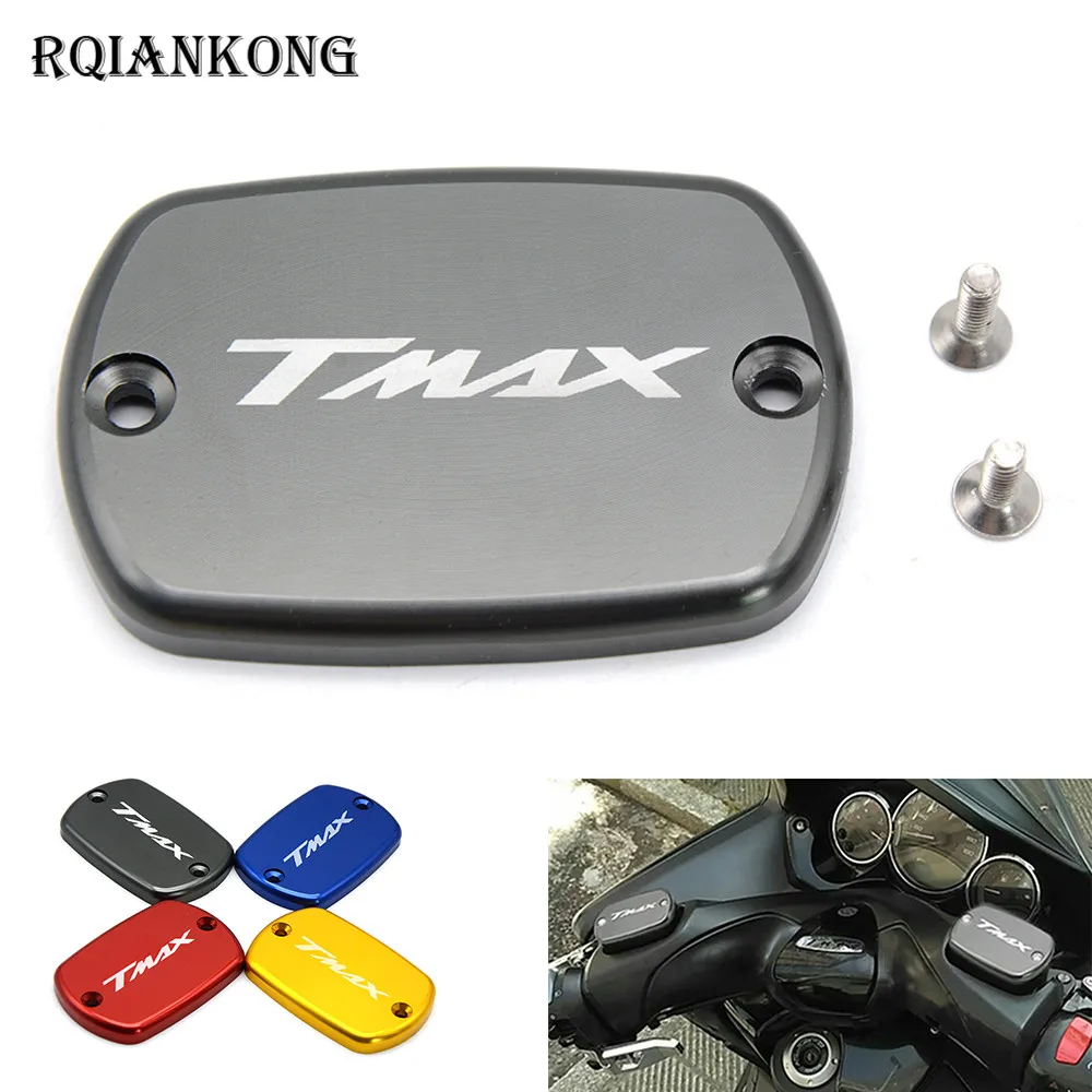 New Hot Motorcycle Brake Fluid Fuel Reservoir CNC Tank Cap Cover For YAMAHA TMAX 530/500 T-MAX 530/500 TMAX530 TMAX500 2012-2016