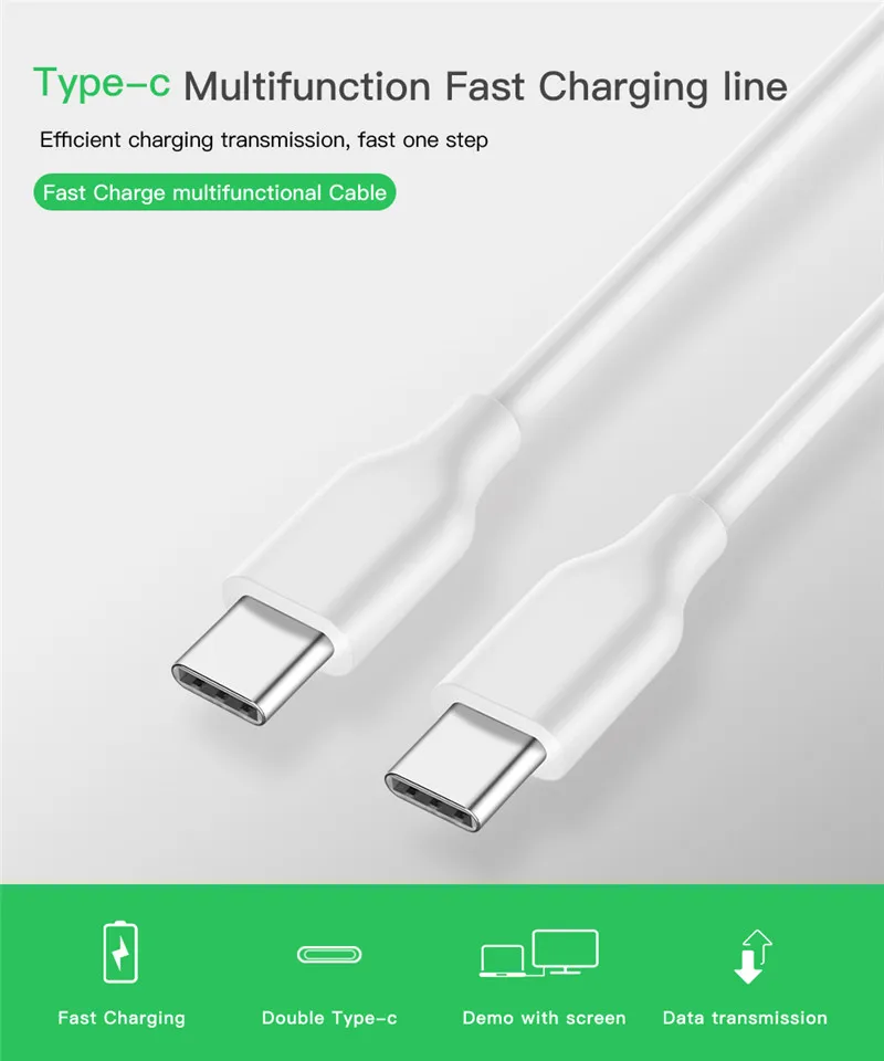 Кабель type C 5А для быстрой зарядки USB C до USB-C PD кабель для зарядки type-C кабель для передачи данных для MacBook Google ChromeBook Pixel microsoft