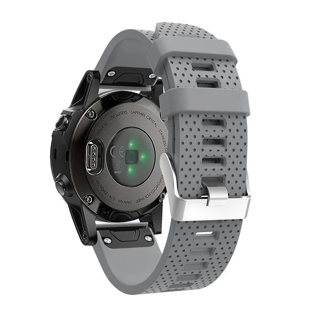 26 22 20 мм ремешок для Garmin Fenix 5X5 5S Plus 3 3 HR Forerunner 935 часы Quick Release силиконовые легко подходят ремешок на запястье