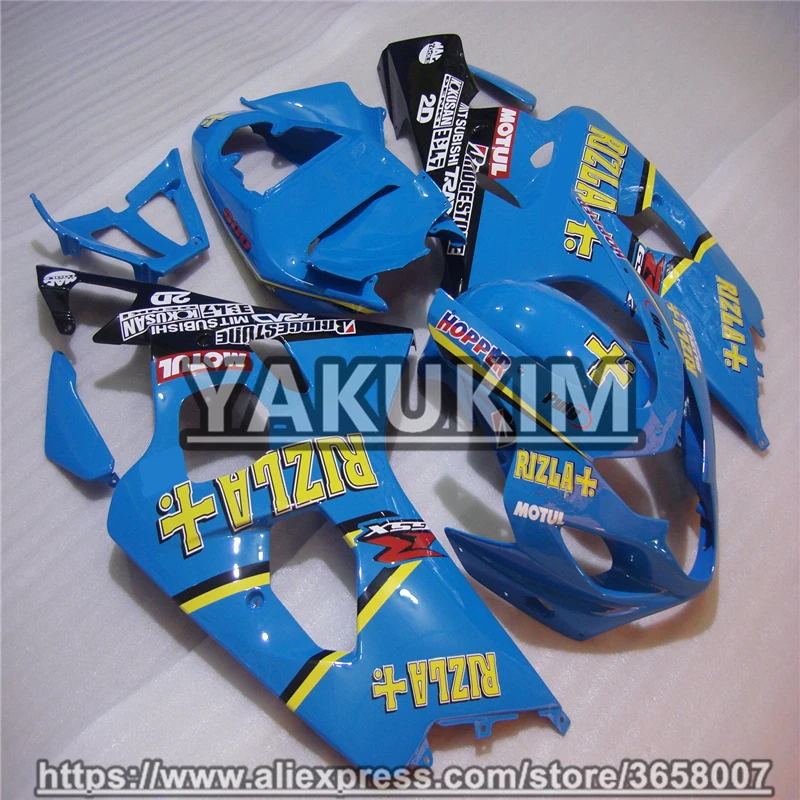YAKUKIM из АБС-пластика инъекции комплект обтекателей для Suzuki GSXR600 GSXR750 K4 04-05 год 2004 2005 GSXR-750 600 K4 04 05 Обтекатели для мотоциклов